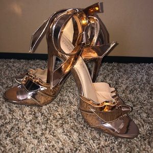 Rose gold heels